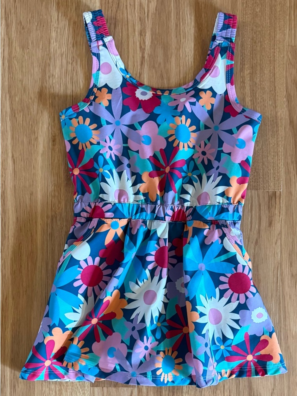 EUC Girl’s Bass Pro Shops Performance Dress - Built In Shorts - Blue - Size 2T